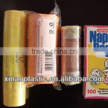 Disposable plastic nappy bags