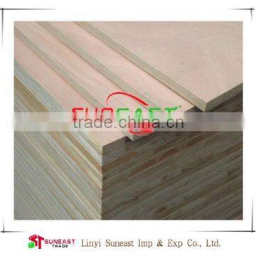 Linyi SUNEAST 18mm Poplar Blockboard ,high quality environmental of blockboard