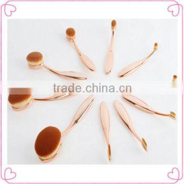 High quality private label rose gold oval makeup brush set                        
                                                Quality Choice
                                                    Most Popular