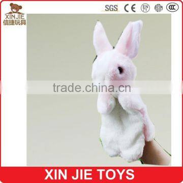 cute bunny hand puppet plush toy factory custom farm animal hand puppet cheap hand puppet for kids