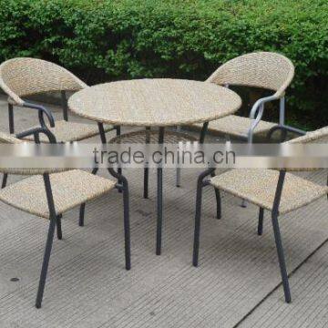 2016 best selling resin import garden outdoor coffee table and chair rattan stackable dining set wicker coffee table and chair