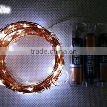 3AA Battery Operated 10M 100 Leds Copper Wire String Lights 33FT Christmas Light photo-2