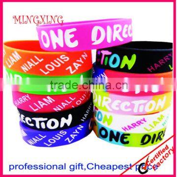 top quality orange silicone wristband