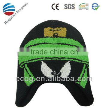 2016 promotional wholesale knitted owl beanie hat