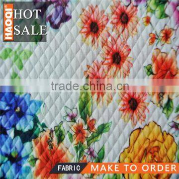 Textile china supplier knit sandwich emboss fabric polyester fabric