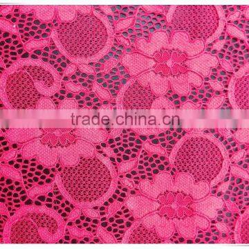 Many Colors Nylon/Spandex Elastic Lace Fabric For Ladies Dress