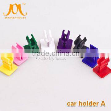 China Alibaba new electronic cigarette accessories colorful ecig car holder stand sucker, fashion car stand for e cig vape mod