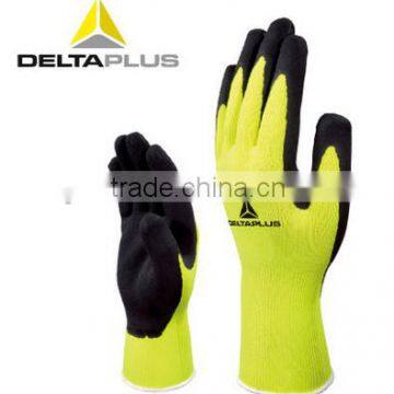 100% polyester Seamless knitted terylene with latex coating resitant-rip safety gloves