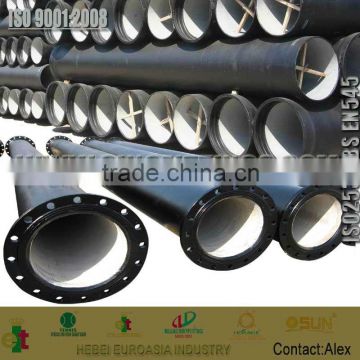 DN300 Flanged connected DI pipes