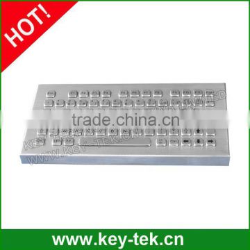 IP65 stainless steel desk top keyboards metal vandal proof keypad