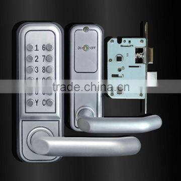 double latch push button door lock handle lock Mechanical Code lock combination lock