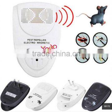 Wave Electronic Indoor Mosquito Rat Mice Ultrasonic Pest Repeller US Plug Black