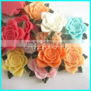 Resin Flower Jewelry Flower Rose Emboss Flower