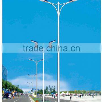 8m double arm street light/lamp pole