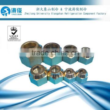 Brass nuts (short nuts) for air conditioner parts