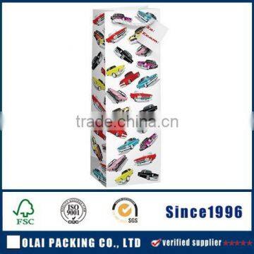 Waterproof print shop handle flat paper bag