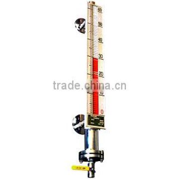 Dual-color magnetic reversal liquid level meter