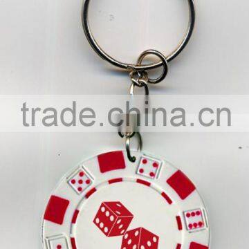 11.5g High Quality ABS Custom Lucky Poker Chip Keychain photo-3