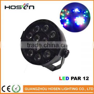 Newest led mini par lights rgbw 12w mini stage light plastic disco light led party light