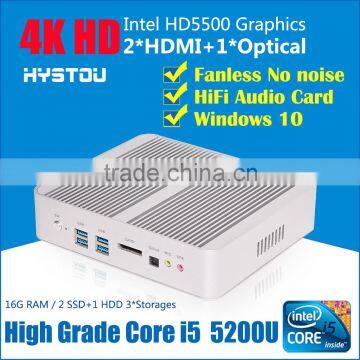 2016 micro pc Intel core i5 5200U 2.2G 12V HD5500 GPU mini desktops I5 Linux Server WiFi HDMI support HD 4K resolution