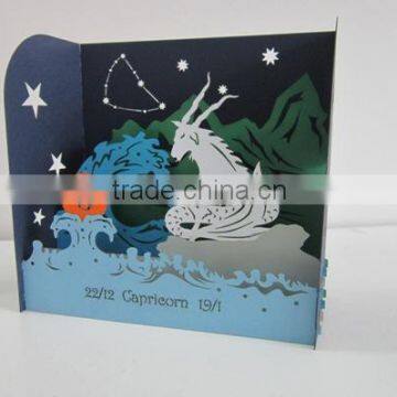 Capricornus New Zodiac 3d Pop up Card