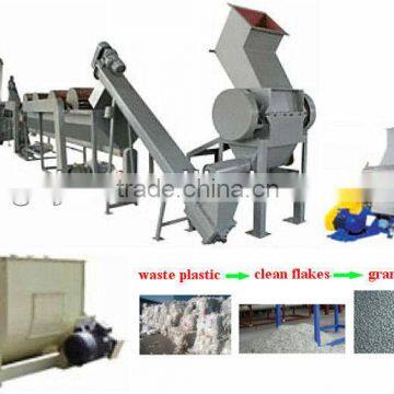 waste pp pe film recycling production line