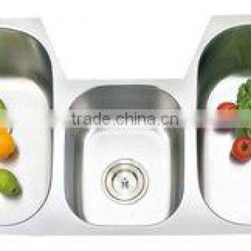 cUPC Approved Undermounted Three Bowls Kitchen Sinks(Best Seller in North America,Perfect Finish)