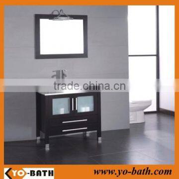 36" single sink free standing vanity cabinet with vessel sink