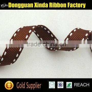 High Quality Wholesale Customized Stitch Grosgrain Ribbon