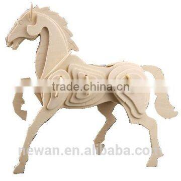 Horse-3D Wooden puzzle