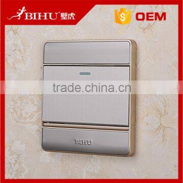 BIHU stylish 1 gang 1 way wall switch with indicator