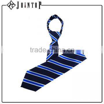 Custom hot sale and fashion style silk neck tie with zipper