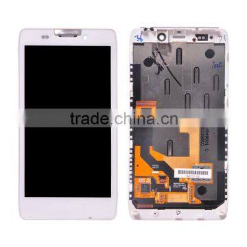 Original Genuine LCD Screen With Digitizer and Frame Assembly For Motorola DROID RAZR HD XT925 XT926 - White