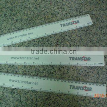 High Quality Plastic Ruler OEM Logo Design Colorful Printing Transparent Plastic Ruler 32 cm photo-2