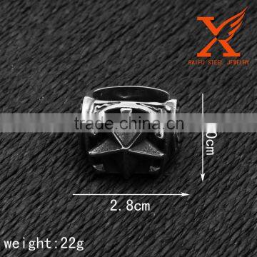 In Stock Wholesale Titanium Rings Stainless Steel 316L Split Eastern Star Rings photo-2