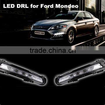 Turn off style Relay and Waterproof Led CAR Light DRL Daytime running lights fog lamp with E8 mark for Ford Mondeo 2011 2012