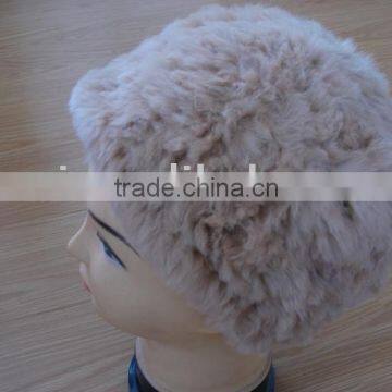 rabbit skin fur cap