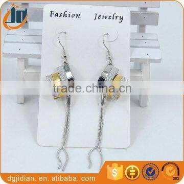 Fashion Stainless steel stick earring Charm earring for women