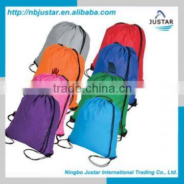 Polyester Fabric Low Price Eco Friendly Repeated Use Christmas Drawstring Gift Bags