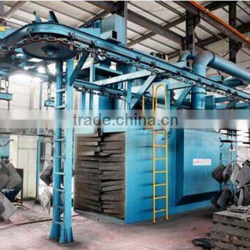 Monorail sand blasting machines