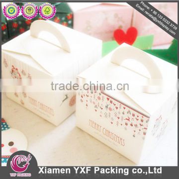 Christmas Party white paper box + White Ribbon