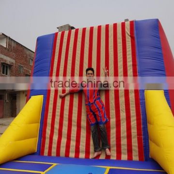 Hot sale inflatable hook and loop wall,inflatable hook and loop suit wall