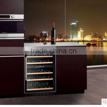 Shentop homothermal stainless steel handle led built-in wine cooler