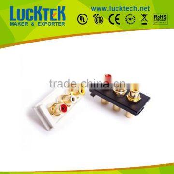 25*50mm UK type euro RCA module Red/Green/Blue