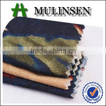 Shaoxing Mulinsen printed knitted polyester spandex stretch textile fabric