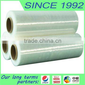 20 micron hand grade PE strech film Pallet shrink wrap