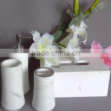 White Marble Bathroom Accessories