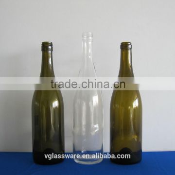 clear champagne glass bottle in 750ml