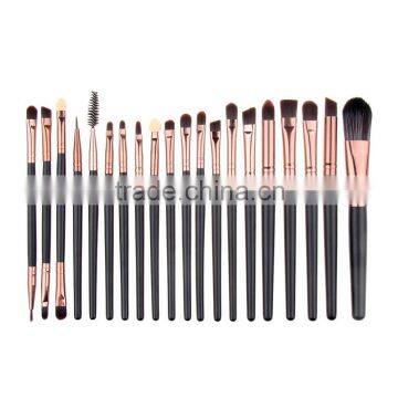 Black Gold 20 pcs eye shadow eyeliner brushes sets makeup tool kit Black gold brush