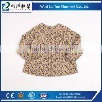 Baby Doll Collar Printing Raglan Kids Girls Shirt photo-3